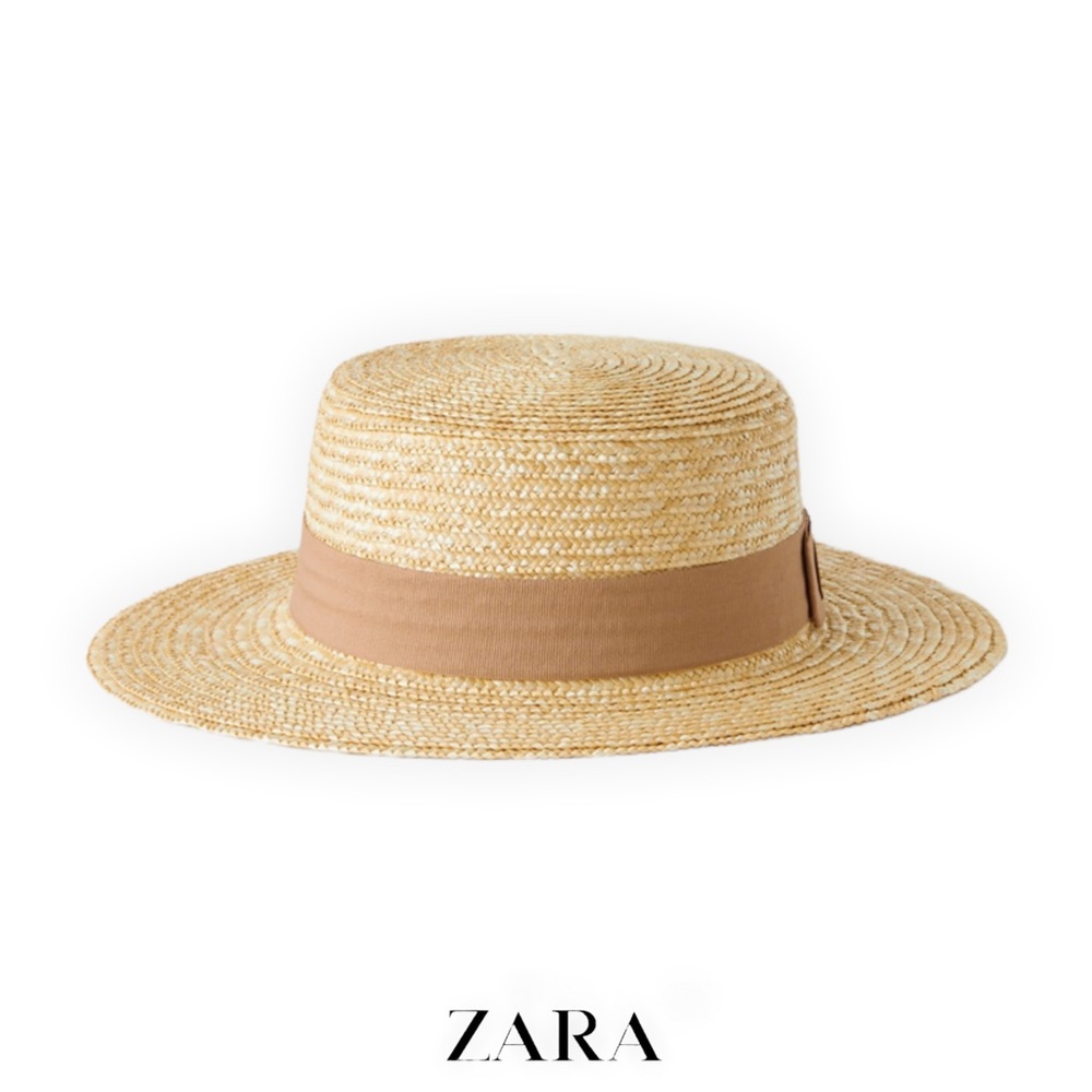 Zara Kids Tan Straw Hat